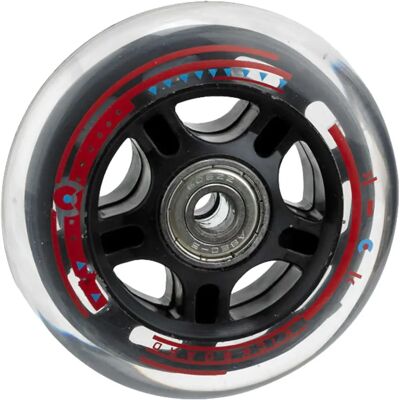 Roulette Micro 80mm Transparente - Pièce de rechange scooter - Publicité Roulette Micro 80mm Transparente - Pièce de rechange scooter - Publicité