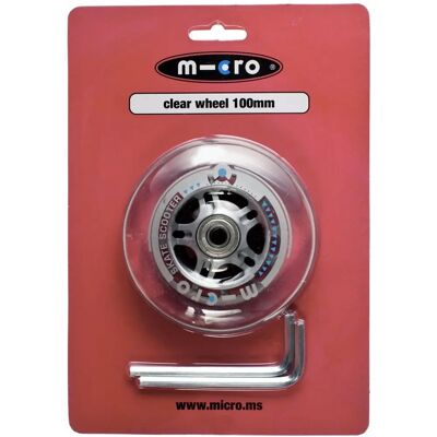 Micro 100mm Clear Wheel - Step Wiel - Roue - Publicité Micro 100mm Clear Wheel - Step Wiel - Roue - Publicité