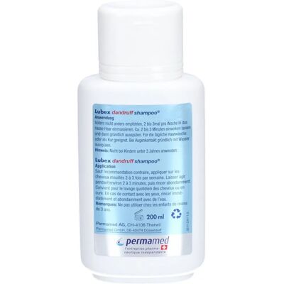 Shampoing anti-pelliculaire LUBEX - Traitement intensif - 200ml - Publicité Shampoing anti-pelliculaire LUBEX - Traitement intensif - 200ml - Publicité