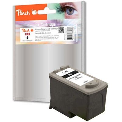 Peach PG-40 Cartuccia inchiostro nero - Cartuccia di stampa Peach PG-40 Cartuccia inchiostro nero - Cartuccia di stampa