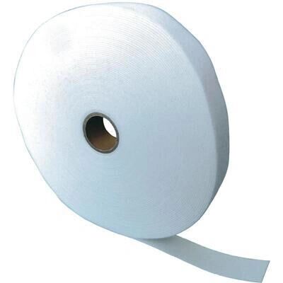 FASTECH T0601000001125 Klettband - 25m, Weiß, UV-beständig - Velour FASTECH T0601000001125 Klettband - 25m, Weiß, UV-beständig - Velour