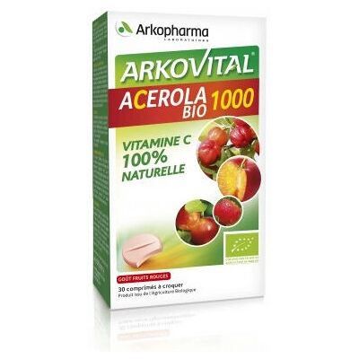 Arkopharma - Arkovital Acerola 1000 BIO - 1000 mg - Vitamin Arkopharma - Arkovital Acerola 1000 BIO - 1000 mg - Vitamin