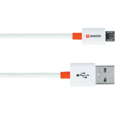 Skross Micro USB zu USB A Kabel - 1m Weiß Skross Micro USB zu USB A Kabel - 1m Weiß
