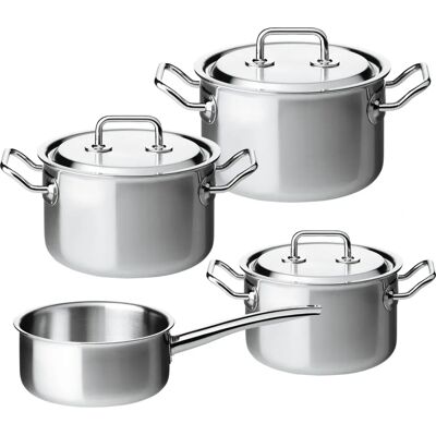 Spring Brigade Premium Pannset - rostfritt stål - 4 delar Spring Brigade Premium Pannset - rostfritt stål - 4 delar