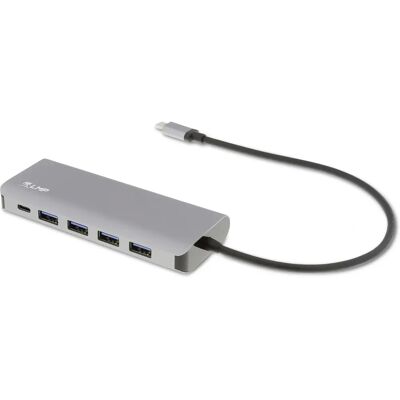 LMP USB Hub - 7 Port, USB-C & A, Ezüst - Támogatja az 5 Gbit/s LMP USB Hub - 7 Port, USB-C & A, Ezüst - Támogatja az 5 Gbit/s