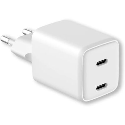 LMP - USB-C GaN Dual-Port 35W - Weiß - Power Adapter LMP - USB-C GaN Dual-Port 35W - Weiß - Power Adapter