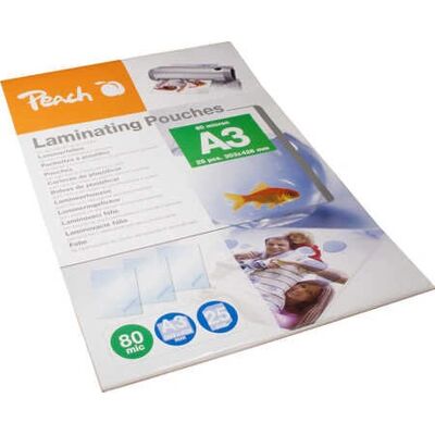 Peach Laminierfolie A3 80 Mikron 25 Stück Peach Laminierfolie A3 80 Mikron 25 Stück