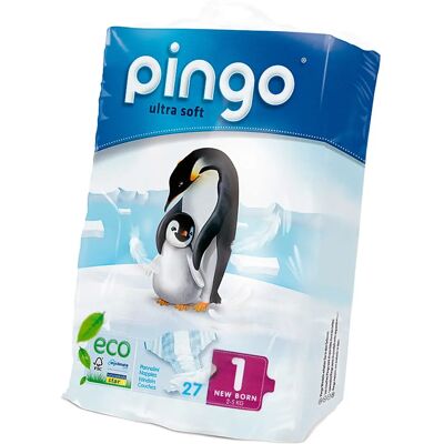 Pingo Pañales Ecológicos T1 - 27 unidades Pingo Pañales Ecológicos T1 - 27 unidades
