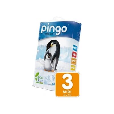 Pingo Modelo PI_0302 Pañales - Transpirables, Ecológicos, 44 uds Pingo Modelo PI_0302 Pañales - Transpirables, Ecológicos, 44 uds