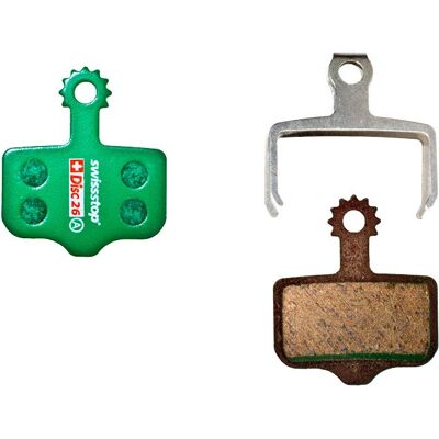 SwissStop Organic Disc Brake Pads - Green / D26 - Road, Mountain, Touring - Brake Pads SwissStop Organic Disc Brake Pads - Green / D26 - Road, Mountain, Touring - Brake Pads