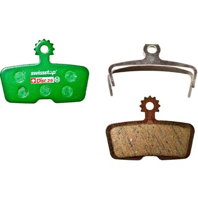 Pastiglie freno a disco organiche Swissstop Avid Code R - Verde/Argento - Pastiglie freno a disco Pastiglie freno a disco organiche Swissstop Avid Code R - Verde/Argento - Pastiglie freno a disco