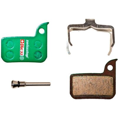 SwissStop Organiska skivbromsbelägg - Grön / Organisk - D32 Sram HRD - Cykelbromsbelägg SwissStop Organiska skivbromsbelägg - Grön / Organisk - D32 Sram HRD - Cykelbromsbelägg