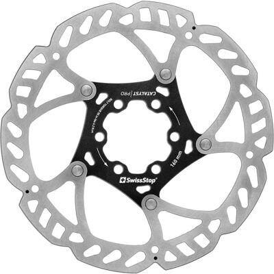 SwissStop Catalyst Pro Bicycle Rotor - Black / Silver - 6 Bolt - 160mm - Bicycle Rotor SwissStop Catalyst Pro Bicycle Rotor - Black / Silver - 6 Bolt - 160mm - Bicycle Rotor