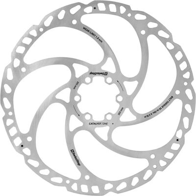 SwissStop Catalyst One Fietsremschijf - 6-Holes, 203mm - Zilver/Zwart SwissStop Catalyst One Fietsremschijf - 6-Holes, 203mm - Zilver/Zwart