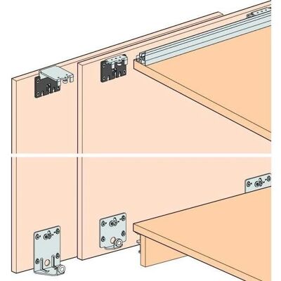 HAWA - Combino 20 - 2-ante - 19mm - Sliding Door Hardware HAWA - Combino 20 - 2-ante - 19mm - Sliding Door Hardware