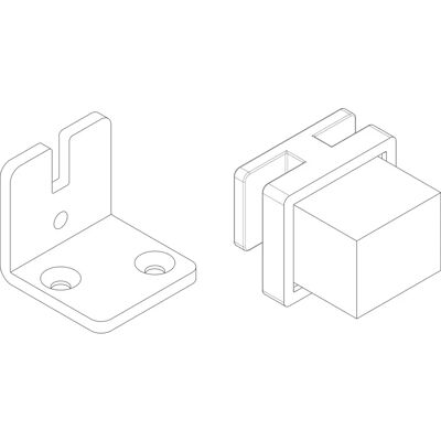 HAWA - HAWA-CLIPO/HAWA-COMBINO - Türmitnehmer Garnitur - Hinges HAWA - HAWA-CLIPO/HAWA-COMBINO - Türmitnehmer Garnitur - Hinges