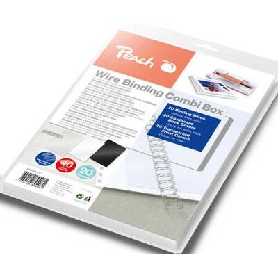 Peach PW064-07 Kit de reliure - 20 documents - Publicité Peach PW064-07 Kit de reliure - 20 documents - Publicité