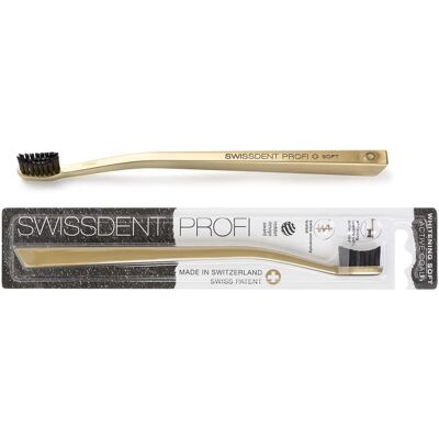 Swissdent Gold Active Coal Toothbrush - Whitening & Soft Bristles Swissdent Gold Active Coal Toothbrush - Whitening & Soft Bristles