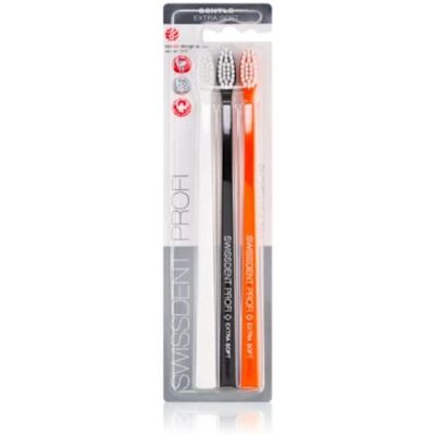 Swissdent Profi Gentle Extra Weiche Zahnbürsten - 3 Stück Swissdent Profi Gentle Extra Weiche Zahnbürsten - 3 Stück