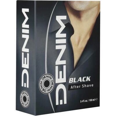 Denim Black After Shave - 100ml - Parfum masculin et apaisant - Publicité Denim Black After Shave - 100ml - Parfum masculin et apaisant - Publicité