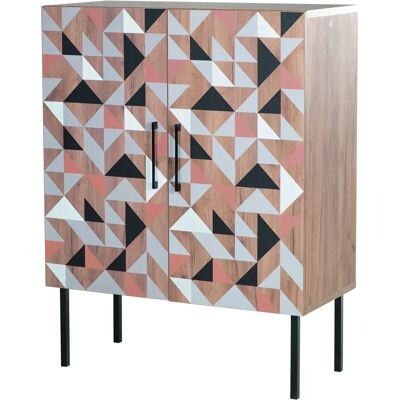 Höffner Mehrfarbiger Highboard - 100x129,6cm - Highboard Höffner Mehrfarbiger Highboard - 100x129,6cm - Highboard