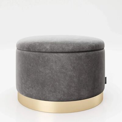 Pouf gris PLAYBOY SUE - Pouf - Publicité Pouf gris PLAYBOY SUE - Pouf - Publicité