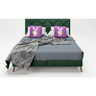 PLAYBOY Audrey Grünes Boxspringbett - Komplettset PLAYBOY Audrey Grünes Boxspringbett - Komplettset