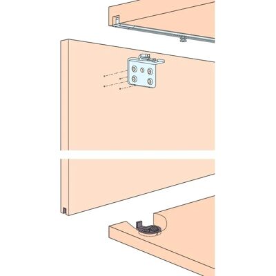 HAWA - CLIPO 16 H - guía de 3 puntos - FS - Herrajes para puertas HAWA - CLIPO 16 H - guía de 3 puntos - FS - Herrajes para puertas