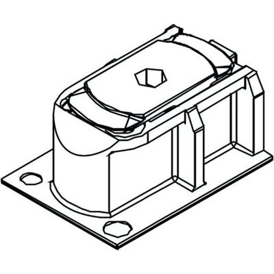 HAWA - Clipo 26/36 - Grau Kunststoff - Sliding door hardware HAWA - Clipo 26/36 - Grau Kunststoff - Sliding door hardware