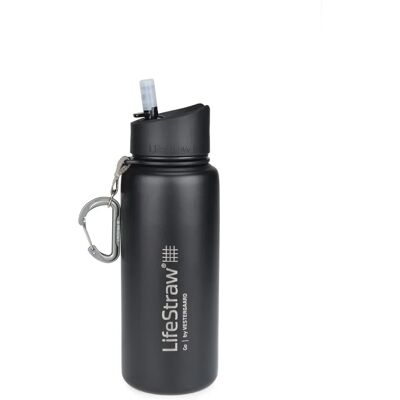 LifeStraw Stainless Steel Bottle - 0.7L - Black - Water Filter LifeStraw Stainless Steel Bottle - 0.7L - Black - Water Filter