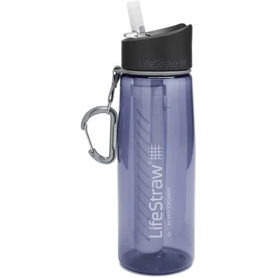 Bottiglia d'acqua Navy Blue 650ml con filtro LifeStraw - Bottiglia con filtro Bottiglia d'acqua Navy Blue 650ml con filtro LifeStraw - Bottiglia con filtro