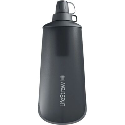 LifeStraw Peak Squeeze-flaske 650ml - Mørk grå - Vannfilter LifeStraw Peak Squeeze-flaske 650ml - Mørk grå - Vannfilter