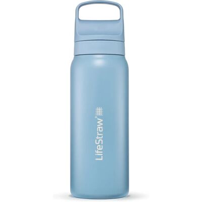 LifeStraw Edelstahlflasche - Icelandic Blue - 650ml - Wasserflasche LifeStraw Edelstahlflasche - Icelandic Blue - 650ml - Wasserflasche