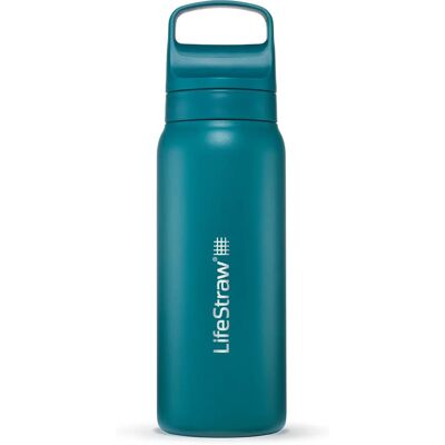 LifeStraw Go 2.0 Rostfritt Stål Vattenflaska - Laguna Teal - 0,7L - Vattenfilter LifeStraw Go 2.0 Rostfritt Stål Vattenflaska - Laguna Teal - 0,7L - Vattenfilter