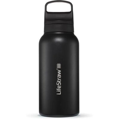 LifeStraw Go Nordic Noir Rustfritt Stål - Vannflaske LifeStraw Go Nordic Noir Rustfritt Stål - Vannflaske