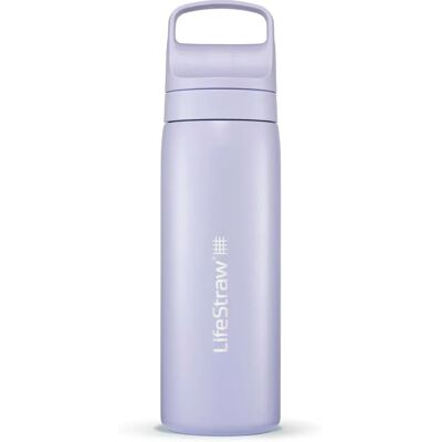 LifeStraw Go Stainless Steel Water Bottle - Provence Purple - 530ml - Water Filter LifeStraw Go Stainless Steel Water Bottle - Provence Purple - 530ml - Water Filter