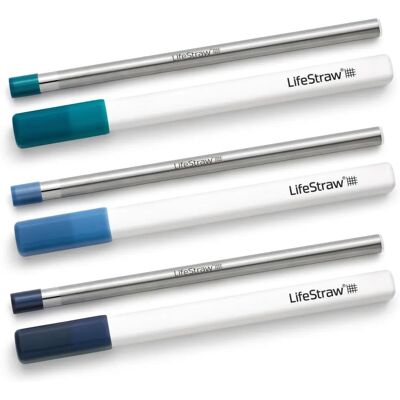 LifeStraw Edelstahl Trinkhalm 3er Pack - Wasserfilterflasche LifeStraw Edelstahl Trinkhalm 3er Pack - Wasserfilterflasche