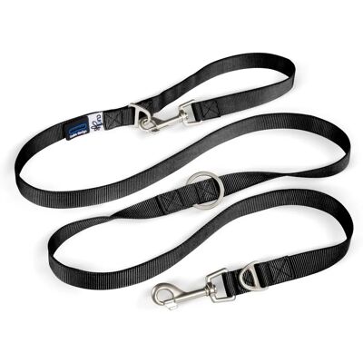 Justerbar hundlina Curli - Svart - M Justerbar hundlina Curli - Svart - M