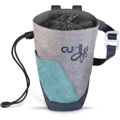 Curli V2 Sac à Collations pour Chiens en Nylon et Polyester - Étanche, Facile à Ouvrir, Compact - Publicité Curli V2 Sac à Collations pour Chiens en Nylon et Polyester - Étanche, Facile à Ouvrir, Compact - Publicité