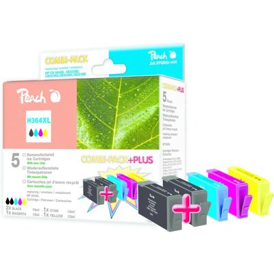 Ensemble de Cartouches d'Encre Multicolores Peach - Pack de 4 - Compatible HP 364XL - Grande Capacité - Publicité Ensemble de Cartouches d'Encre Multicolores Peach - Pack de 4 - Compatible HP 364XL - Grande Capacité - Publicité
