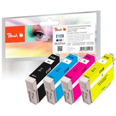 Cartucce d'inchiostro Peach T1281-1284 - Nero, Ciano, Magenta, Giallo Cartucce d'inchiostro Peach T1281-1284 - Nero, Ciano, Magenta, Giallo