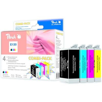 Pack multi-cartouches d'encre Peach PI200-214 - Compatible Epson T1305 Pack multi-cartouches d'encre Peach PI200-214 - Compatible Epson T1305