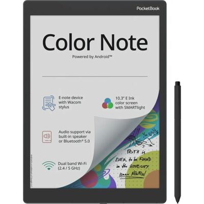 PocketBook Color Note - Leitor de e-books de 10,3 polegadas com stylus - leitor eletrônico PocketBook Color Note - Leitor de e-books de 10,3 polegadas com stylus - leitor eletrônico