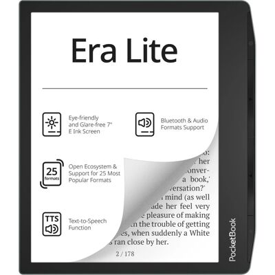 PocketBook - Era Lite - 7'' 16GB - Wi‑Fi - lector de libros electrónicos PocketBook - Era Lite - 7'' 16GB - Wi‑Fi - lector de libros electrónicos