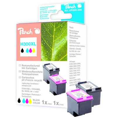 Cartouche d'encre Peach 316257 - 2 pcs, Noir, Cyan, Magenta, Jaune - Publicité Cartouche d'encre Peach 316257 - 2 pcs, Noir, Cyan, Magenta, Jaune - Publicité