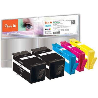 Peach PI300-404 Tintenpatrone - 5 stk - Schwarz, Cyan, Magenta, Gelb - Tintenpatrone Peach PI300-404 Tintenpatrone - 5 stk - Schwarz, Cyan, Magenta, Gelb - Tintenpatrone