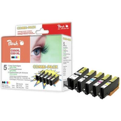 Cartouche d'encre Peach PI100-167 - Multicolore - Pour série Canon Pixma Cartouche d'encre Peach PI100-167 - Multicolore - Pour série Canon Pixma