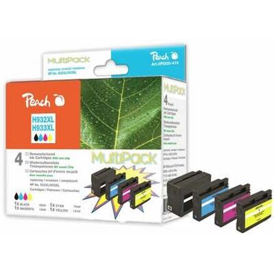 Peach PI300-416 Multi Pack 4-Color Ink Cartridges - Printer Ink Peach PI300-416 Multi Pack 4-Color Ink Cartridges - Printer Ink