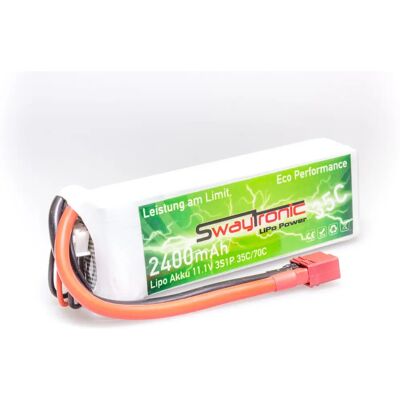 Swaytronic 7640159360339 - 11.1V 2400mAh Batterie LiPo - Publicité Swaytronic 7640159360339 - 11.1V 2400mAh Batterie LiPo - Publicité