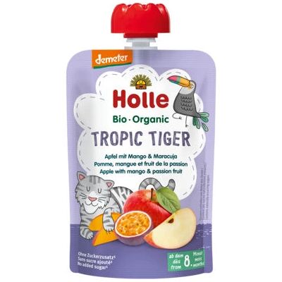 Holle Organiczne Puree Owocowe - Jabłko, Mango, Marakuja - 100g Holle Organiczne Puree Owocowe - Jabłko, Mango, Marakuja - 100g
